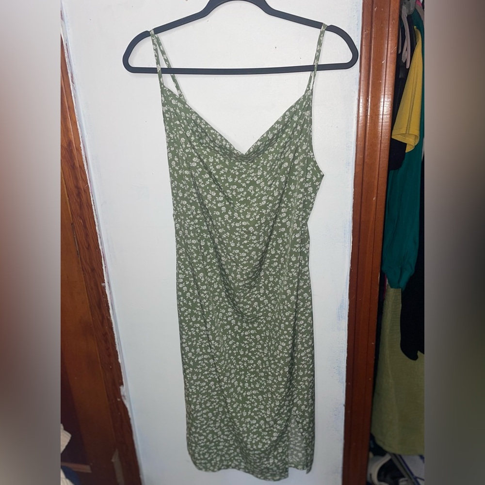 Green Floral Dress